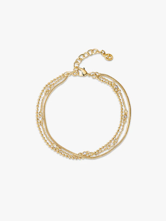 Crystal Beaded Layered Bracelet